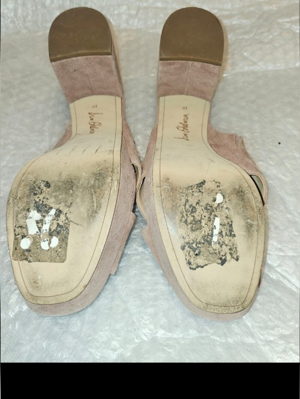Sam Edelman Jayne Women's Wedge Sandals  Tan  Suede Size 10 Dusty Rose - Picture 8 of 8